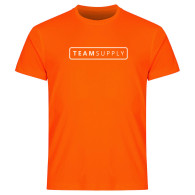 Oranje t-shirt bedrukken met naam, tekst of logo