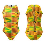 Turbo waterpolobadpak met Ghana Kente design 