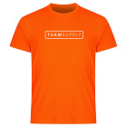 Oranje t-shirt bedrukken met naam, tekst of logo